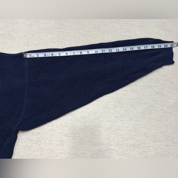 Eddie Bauer Men’s Long Sleeve Blue Knit Fisherman’s Sweater Tall XXL Pullover - Picture 5 of 7